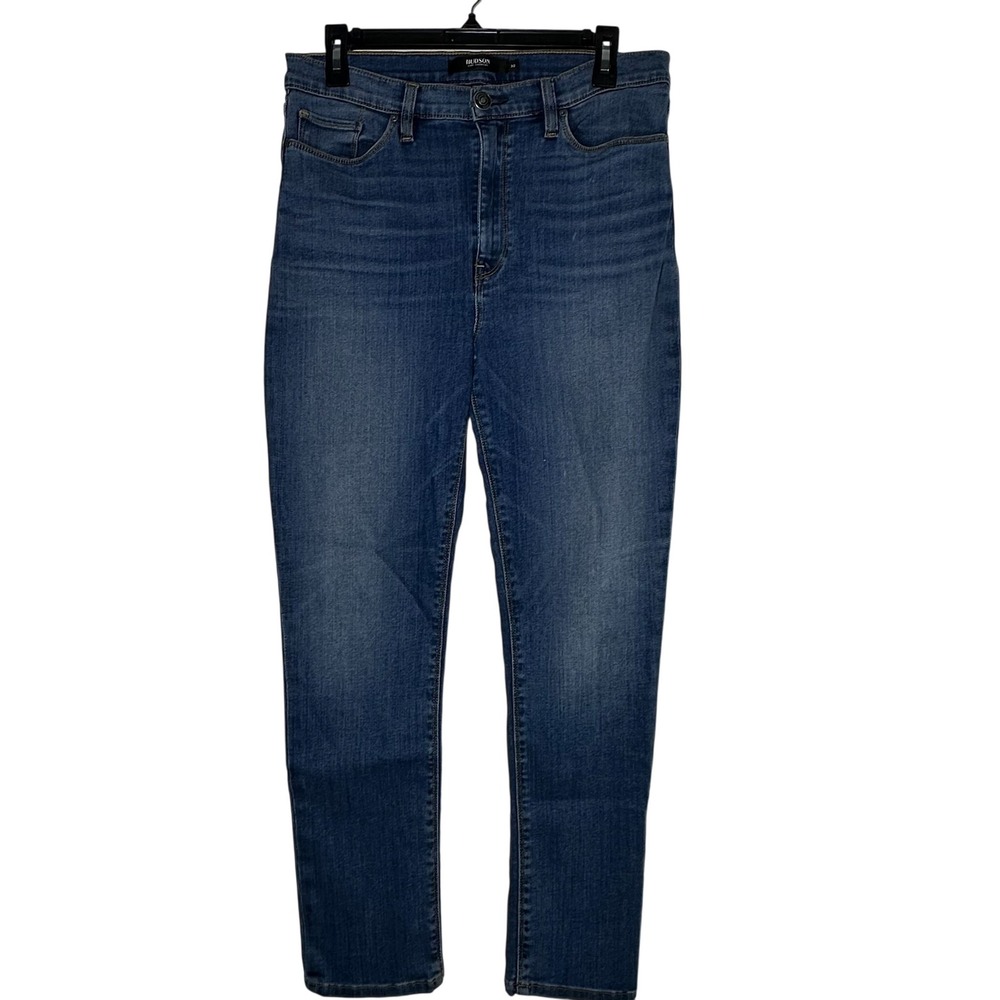 Hudson Los Angeles Womens High Rise Skinny Jeans Blue Medium Wash Size 30